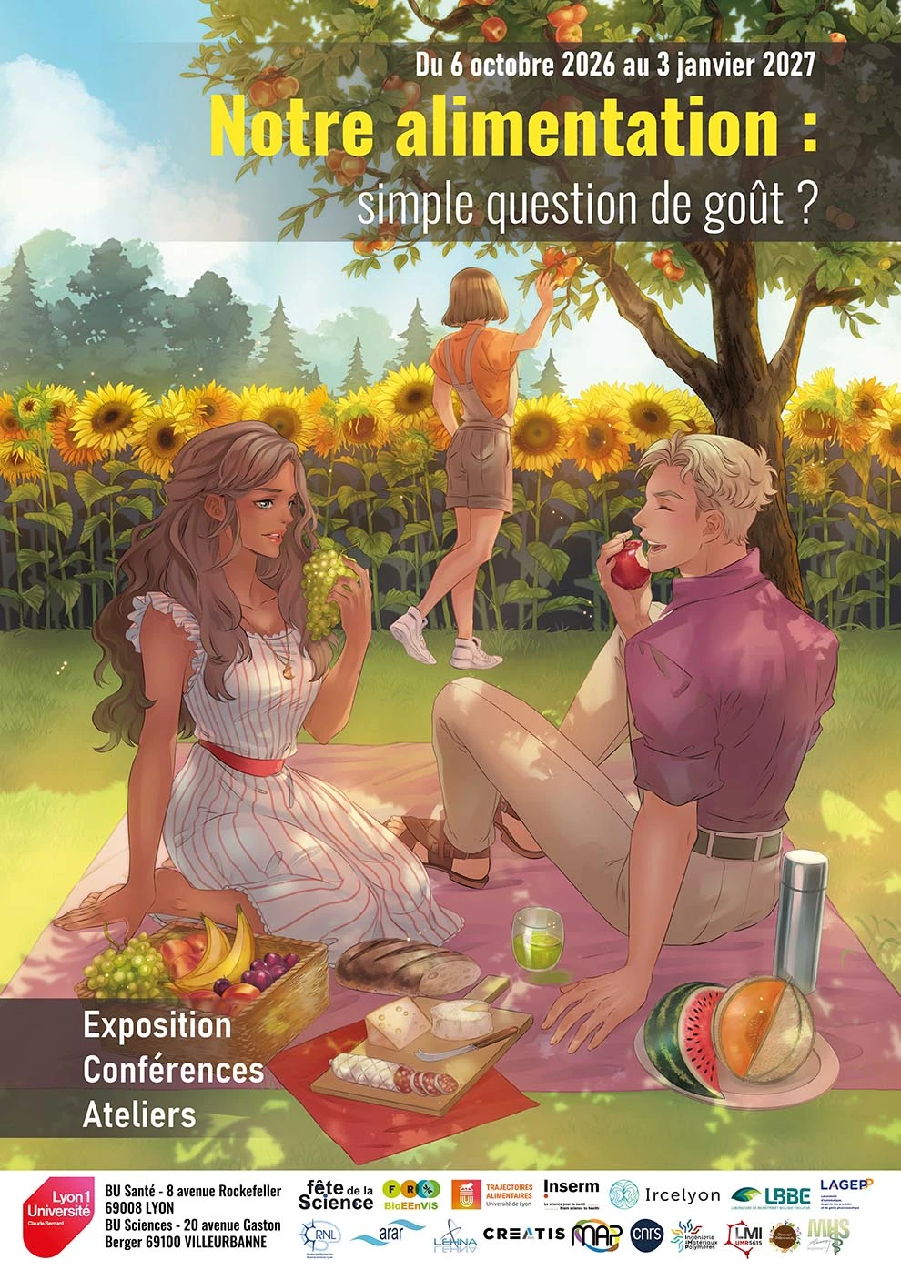 Affiche Exposition Fête de la science Notre alimentation : simple question de goût