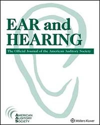 accès à la revue électronique Ear and hearing