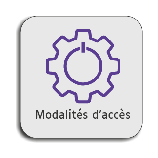 Bouton modalités d'accès